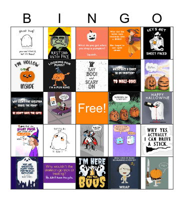 Halloween Bingo Card