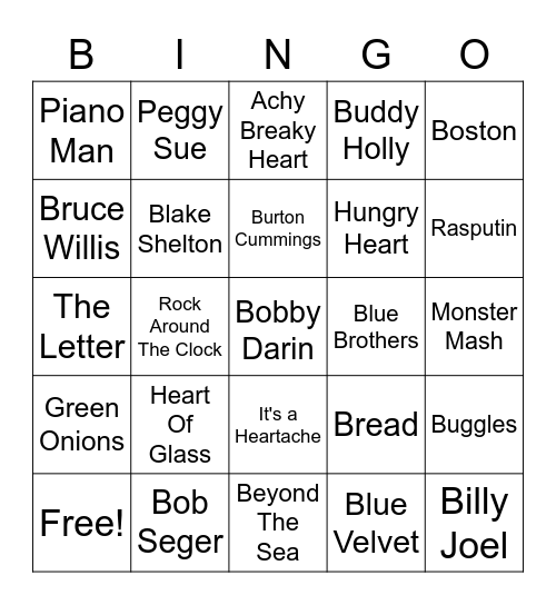 Oct game 3 Bingo Card