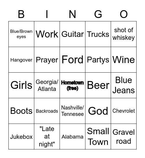 Guitar Gods - Download And Print Music Bingo Cards