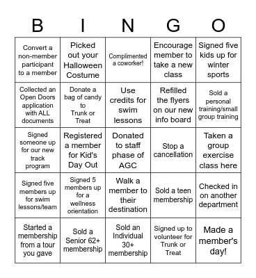 Spurlino October Bingo! (starting 10/6/21) Bingo Card
