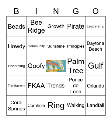 Florida CMT BINGO Card