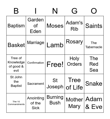 Review Bingo Card