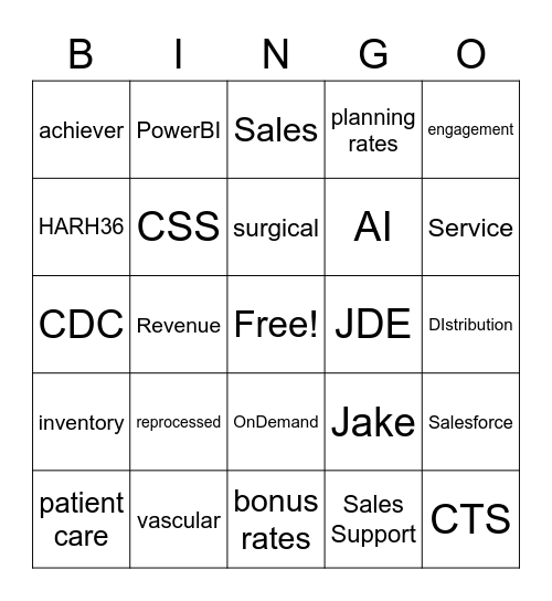 CS Week Bingo Card