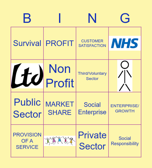 Business Bingo Card