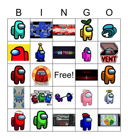 Among Us Bingo Card