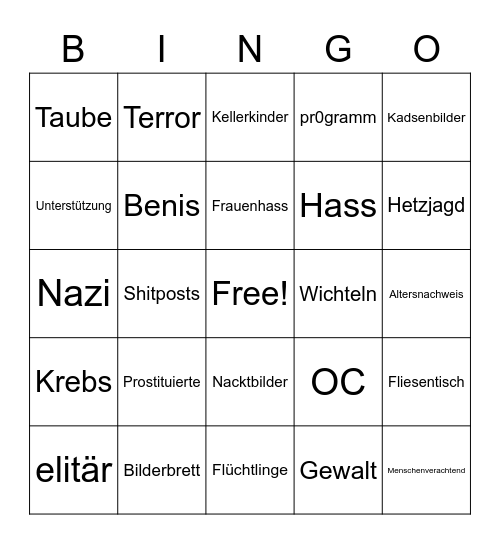 Y-Kollektiv Bingo Card