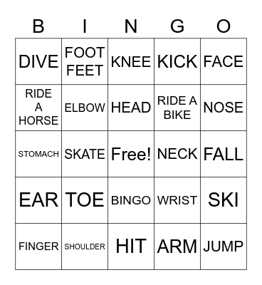 FITNESS FANATICS Bingo Card