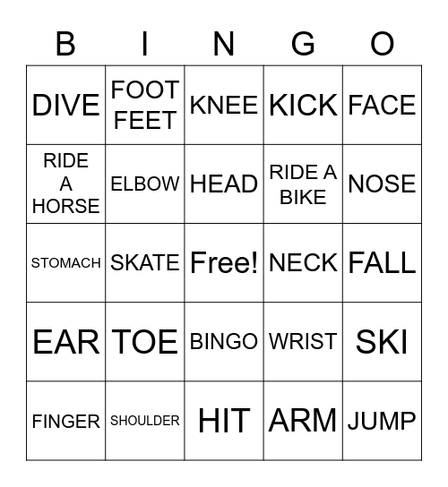 FITNESS FANATICS Bingo Card