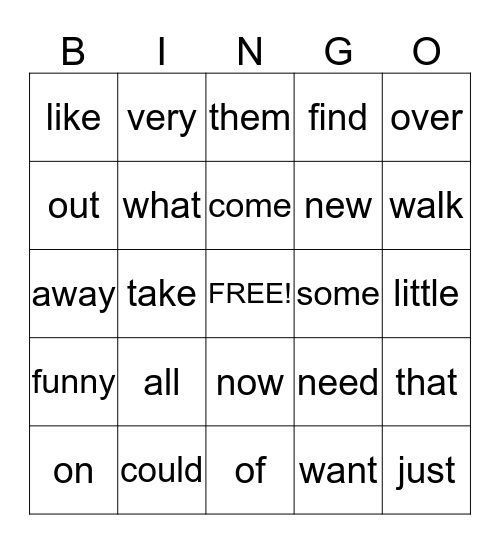 Merry Christmas Bingo Card