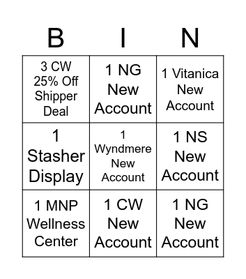 RDN October 2021 FL Bingo Card
