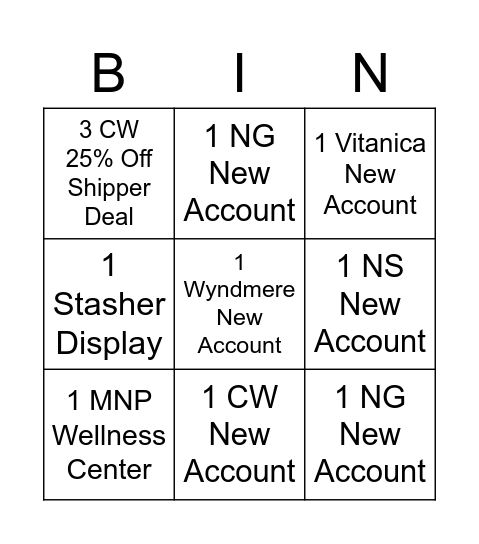 RDN October 2021 FL Bingo Card