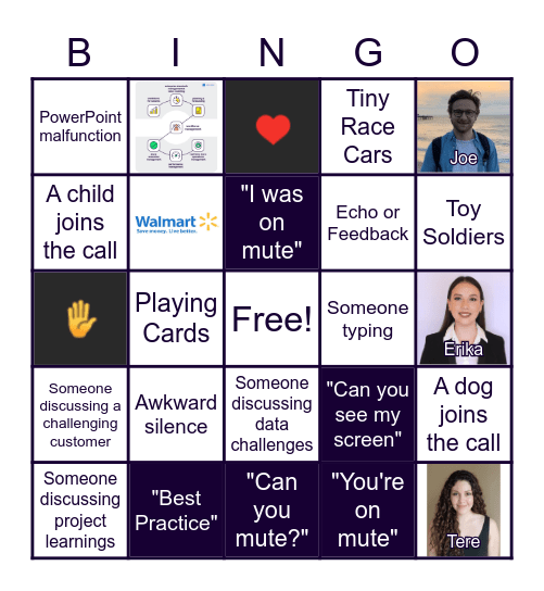 October Delivery Team Meeting Bingo Card