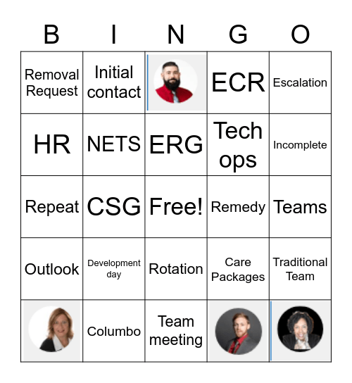 ECR Customer Service Week Bingo Card