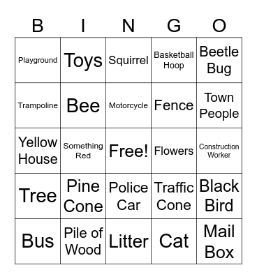 WalkingBasketbal Bingo Card