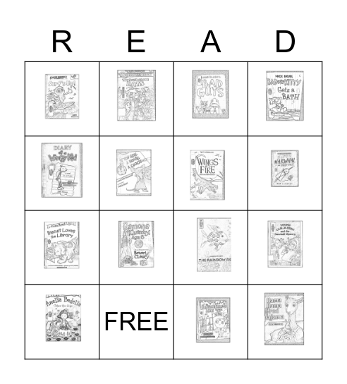 America Reads Book Bingo Card