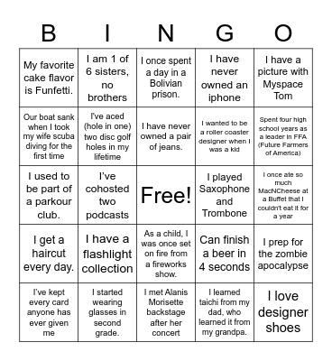 Brilliant Bingo Card