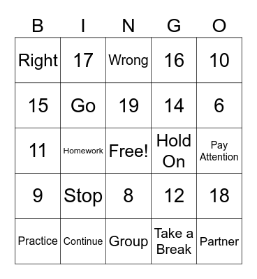 Learning and Medical Part 2 Bingo Card
