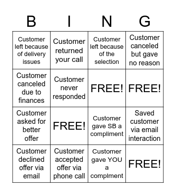 WB Bingo Card
