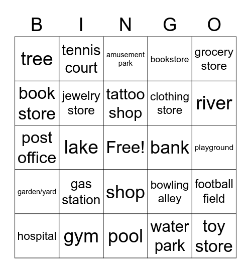 La Ciudad Bingo Card