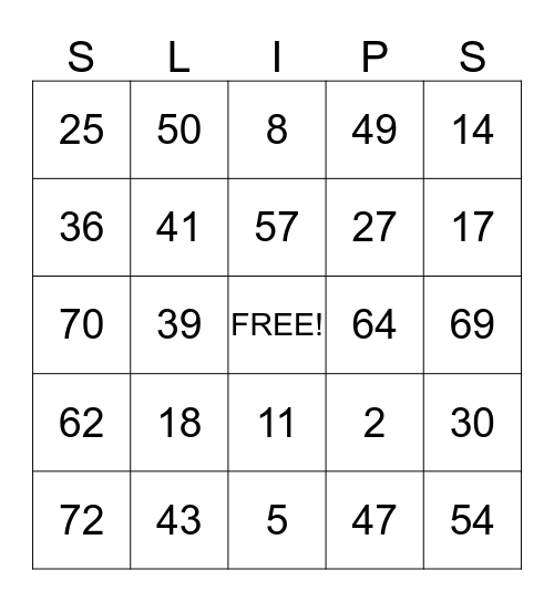 WORK PLACE SAFETY Bingo Card