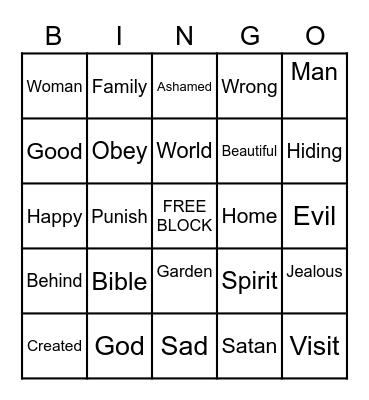 ESL Bingo Card