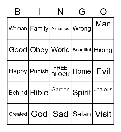 ESL Bingo Card