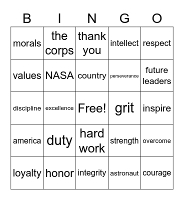 thayer din din Bingo Card