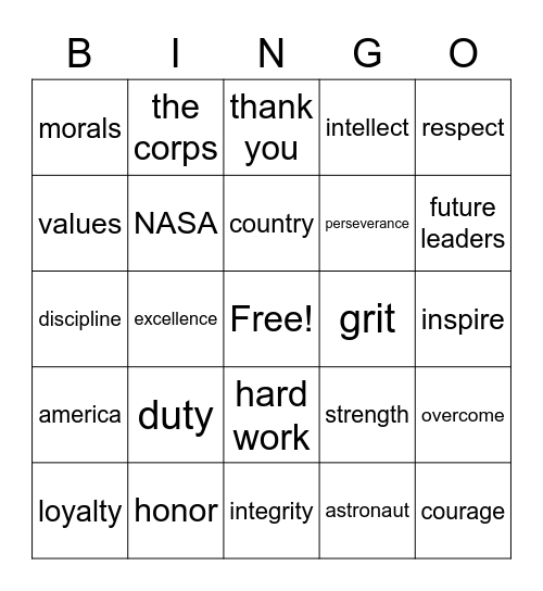 thayer din din Bingo Card