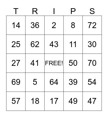 WORK PLACE SAFETY Bingo Card