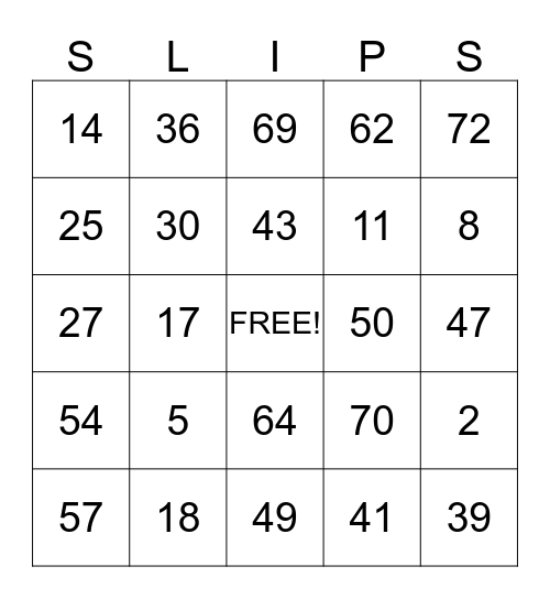 WORK PLACE SAFETY Bingo Card