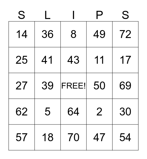 WORK PLACE SAFETY Bingo Card