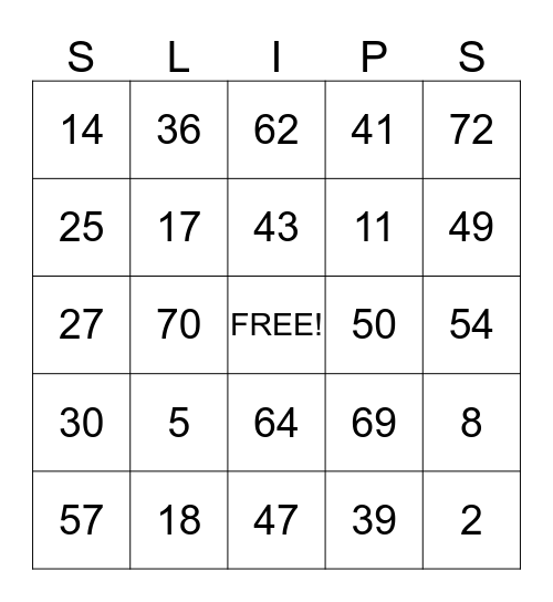 WORK PLACE SAFETY Bingo Card