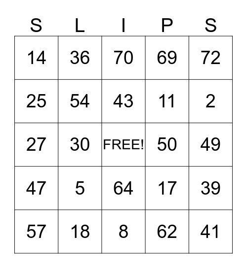 WORK PLACE SAFETY Bingo Card