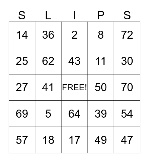 WORK PLACE SAFETY Bingo Card
