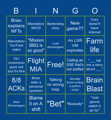 Night 281 - This time it's PERSONAL Bingo Card