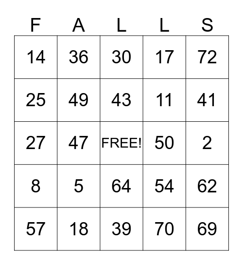 WORK PLACE SAFETY Bingo Card