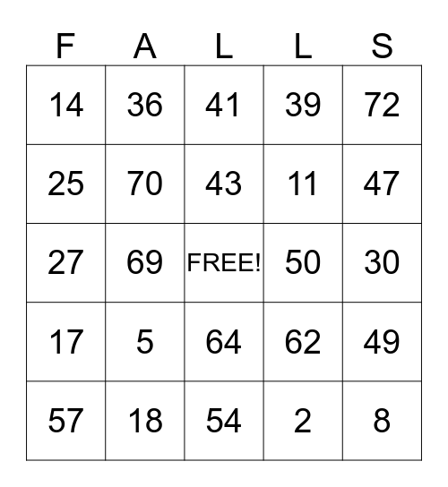 WORK PLACE SAFETY Bingo Card