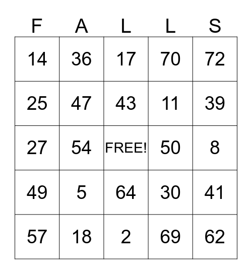 WORK PLACE SAFETY Bingo Card