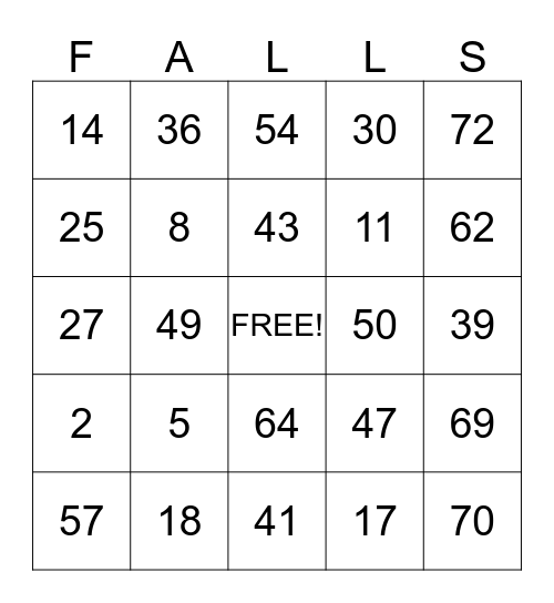 WORK PLACE SAFETY Bingo Card