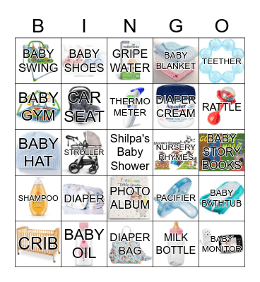 BABY SHOWER Bingo Card