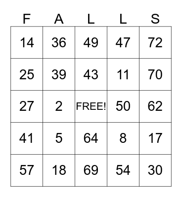 WORK PLACE SAFETY Bingo Card