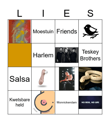DE LIES IS 30 BINGO Card