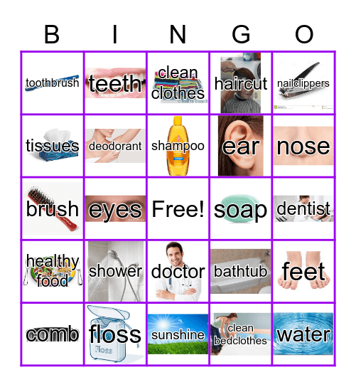 HYGIENE BINGO Card