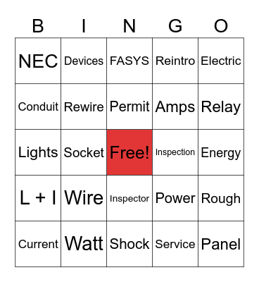 MIC BINGO Card