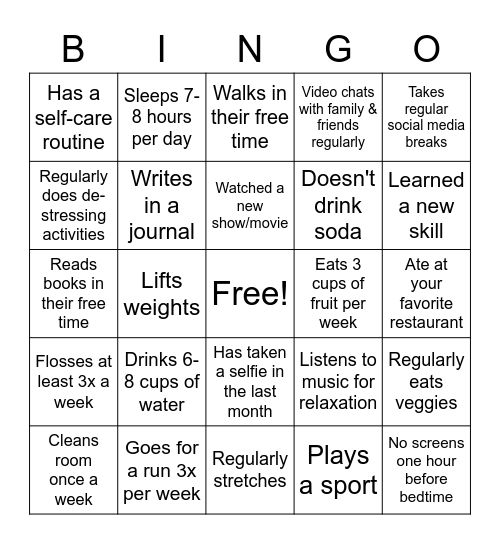 Kadiwa Icebreaker Bingo Card