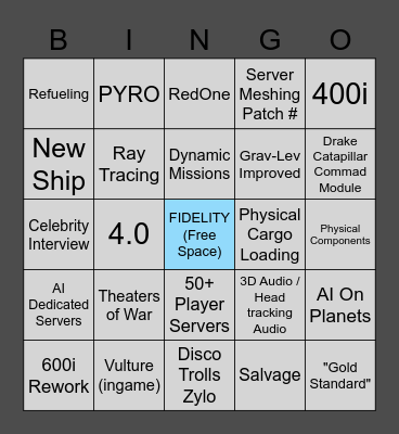 Citizen Con 2021 Bingo Card