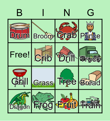 Beginning /r/-blend Bingo Card