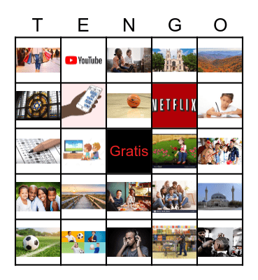Spanish Weekend Chat Bingo Card
