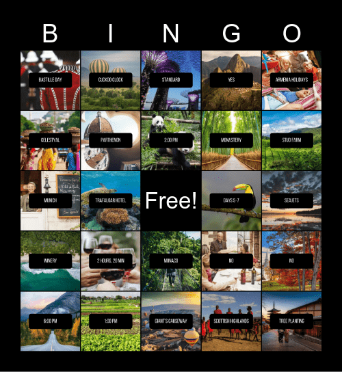 Trafalgar Res Resource Bingo Card