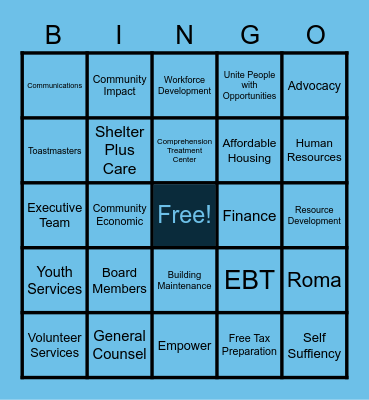 I AM UPO Bingo Card